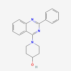 4-Hydroxypiperidinyl-2-phenylquinazoline