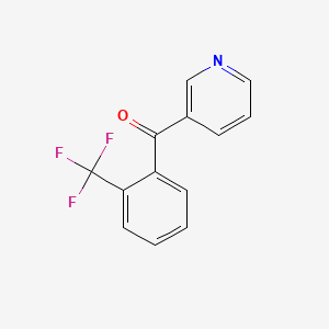 molecular formula C13H8F3NO B8764025 3-(2-Trifluoromethylbenzoyl)pyridine 