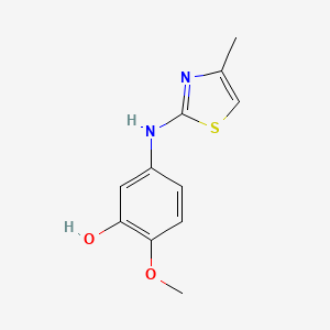 2-Methoxy-5-[(4-methyl-1,3-thiazol-2-yl)amino]phenol