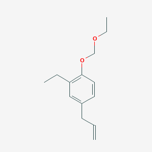 molecular formula C14H20O2 B8764079 4-Allyl-1-ethoxymethoxy-2-ethylbenzene CAS No. 666710-30-1