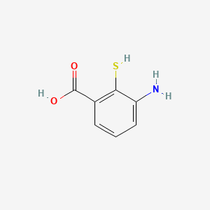 Benzoic acid, 3-amino-2-mercapto-