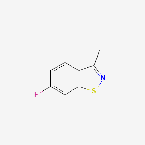 molecular formula C8H6FNS B8764086 6-Fluoro-3-methylbenzo[d]isothiazole 