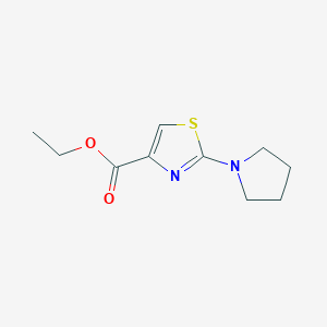 molecular formula C10H14N2O2S B8764174 Ethyl 2-(pyrrolidin-1-yl)thiazole-4-carboxylate CAS No. 162739-99-3