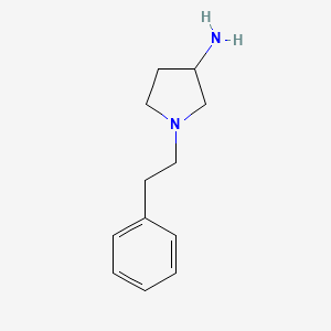 molecular formula C12H18N2 B8764202 1-(2-Phenylethyl)pyrrolidin-3-amine 