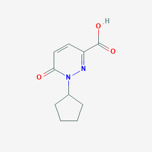 molecular formula C10H12N2O3 B8764313 1-cyclopentyl-6-oxopyridazine-3-carboxylic acid 