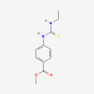 molecular formula C11H14N2O2S B8764325 Methyl 4-(3-ethylthioureido)benzoate 