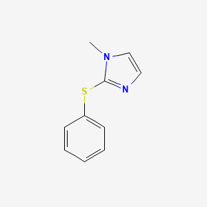 molecular formula C10H10N2S B8764368 1-Methyl-2-(phenylthio)-1H-imidazole CAS No. 79487-95-9