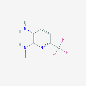 molecular formula C7H8F3N3 B8764406 N2-Methyl-6-(trifluoromethyl)pyridine-2,3-diamine 