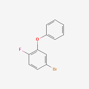 molecular formula C12H8BrFO B8764430 4-bromo-1-fluoro-2-phenoxybenzene CAS No. 112204-59-8