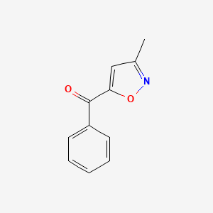 molecular formula C11H9NO2 B8764464 5-Benzoyl-3-methylisoxazole CAS No. 31301-36-7