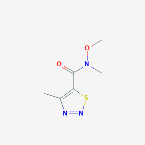 N-methoxy-N,4-dimethyl-1,2,3-thiadiazole-5-carboxamide
