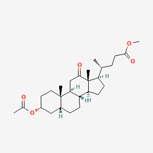 5beta-Cholan-24-oic acid, 3alpha-hydroxy-12-oxo-, methyl ester, acetate