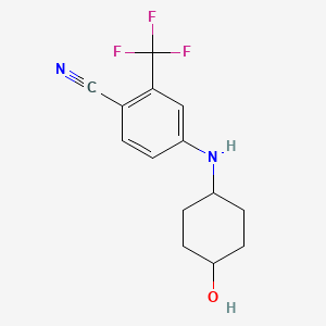 4-(4-Hydroxy-cyclohexylamino)-2-trifluoromethyl-benzonitrile