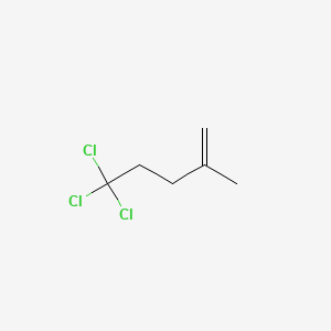 molecular formula C6H9Cl3 B8764669 1-Pentene, 5,5,5-trichloro-2-methyl- CAS No. 61446-86-4