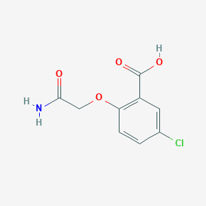 2-(2-Amino-2-oxoethoxy)-5-chlorobenzoic acid