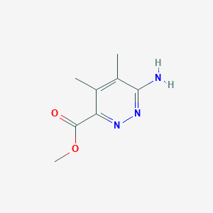 molecular formula C8H11N3O2 B8764737 Methyl 6-amino-4,5-dimethylpyridazine-3-carboxylate 