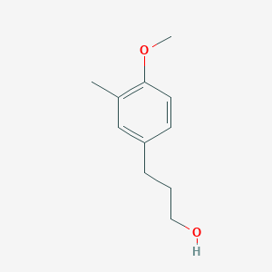 molecular formula C11H16O2 B8764746 3-(4-Methoxy-3-methylphenyl)propan-1-ol 