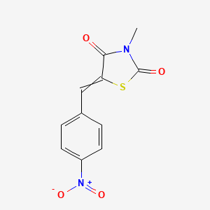 3-Methyl-5-[(4-nitrophenyl)methylidene]-1,3-thiazolidine-2,4-dione