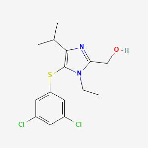 B8764862 (5-(3,5-Dichlorophenylthio)-1-ethyl-4-isopropyl-1H-imidazol-2-yl)methanol CAS No. 178979-14-1