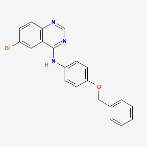(4-Benzyloxy-phenyl)-(6-bromoquinazolin-4-yl)-amine