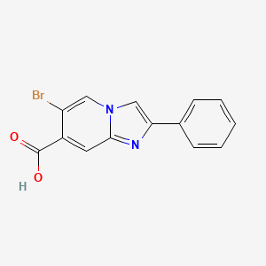 6-Bromo-2-phenylimidazo[1,2-a]pyridine-7-carboxylic acid