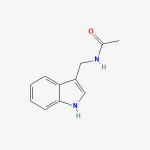 molecular formula C11H12N2O B8764950 N-((1H-indol-3-yl)methyl)acetamide CAS No. 81794-61-8