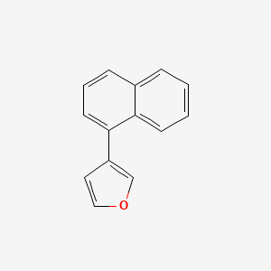 molecular formula C14H10O B8765033 3-(NAPHTHALEN-1-YL)FURAN CAS No. 560993-90-0