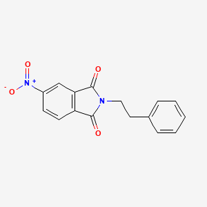 molecular formula C16H12N2O4 B8765107 N-(2-phenylethyl)-4-nitrophthalimide 