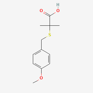 Propanoic acid, 2-[[(4-methoxyphenyl)methyl]thio]-2-methyl-