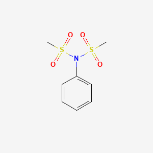 molecular formula C8H11NO4S2 B8765156 n-(Methylsulfonyl)-n-phenylmethanesulfonamide 