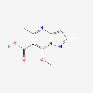 7-Methoxy-2,5-dimethylpyrazolo[1,5-A]pyrimidine-6-carboxylic acid