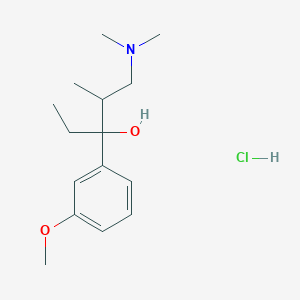 molecular formula C15H26ClNO2 B8765252 (2R,3R)-1-(Dimethylamino)-3-(3-methoxyphenyl)-2-methylpentan-3-ol HCl 