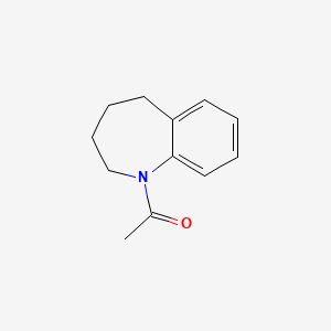molecular formula C12H15NO B8765295 1-acetyl-2,3,4,5-tetrahydro-1H-1-benzazepine 
