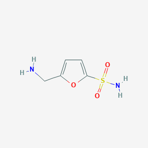 molecular formula C5H8N2O3S B8765333 5-(Aminomethyl)furan-2-sulfonamide 