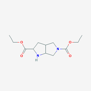 molecular formula C12H20N2O4 B8765368 2,5-Diethyl octahydropyrrolo[2,3-c]pyrrole-2,5-dicarboxylate 