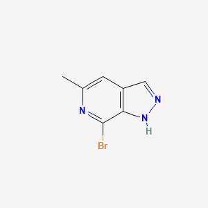 molecular formula C7H6BrN3 B8765433 7-bromo-5-methyl-1H-pyrazolo[3,4-c]pyridine 