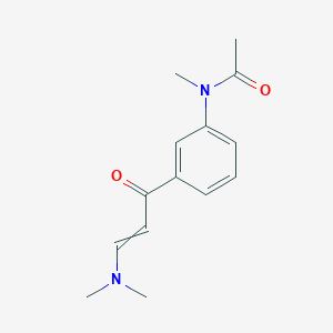 molecular formula C14H18N2O2 B8765442 N-{3-[(2E)-3-(Dimethylamino)prop-2-enoyl]phenyl}-N-methylacetamide 