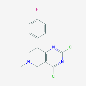 2,4-Dichloro-8-(4-fluorophenyl)-6-methyl-5,6,7,8-tetrahydropyrido[4,3-D]pyrimidine