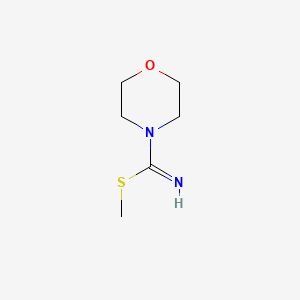 molecular formula C6H12N2OS B8765470 4-Morpholinecarboximidothioic acid, methyl ester CAS No. 89269-30-7