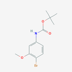 molecular formula C12H16BrNO3 B8765494 tert-butyl (4-bromo-3-methoxyphenyl)carbamate 