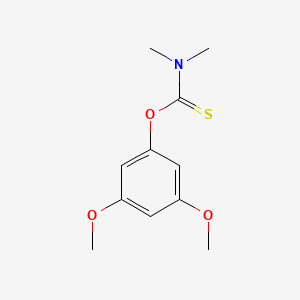 molecular formula C11H15NO3S B8765498 O-(3,5-dimethoxyphenyl)dimethyl thiocarbamate 