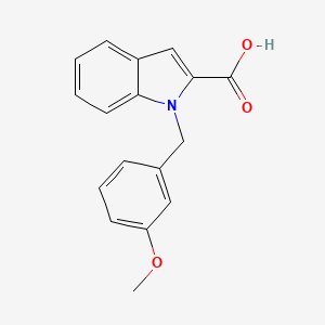 1-[(3-Methoxyphenyl)methyl]-1H-indole-2-carboxylic acid