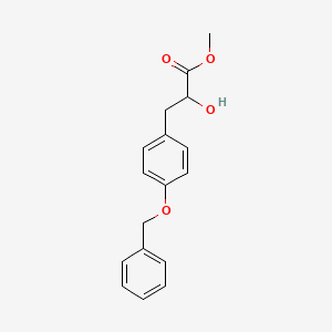 molecular formula C17H18O4 B8765507 Methyl 3-[4-(benzyloxy)phenyl]-2-hydroxypropanoate 