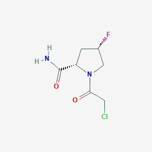 (2S,4S)-1-(2-chloroacetyl)-4-fluoropyrrolidine-2-carboxamide