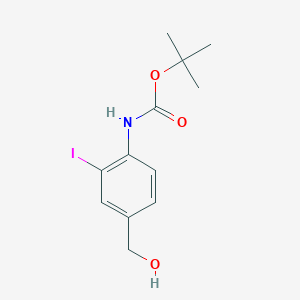 tert-Butyl (4-(hydroxymethyl)-2-iodophenyl)carbamate