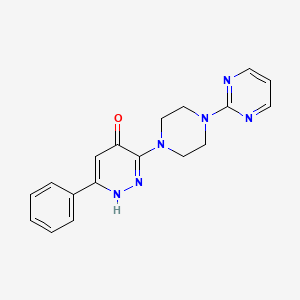6-Phenyl-3-(4-(pyrimidin-2-yl)piperazin-1-yl)pyridazin-4-ol
