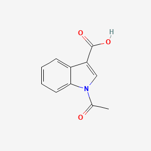 molecular formula C11H9NO3 B8765570 1-acetylindole-3-carboxylic Acid 
