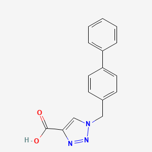 1-([1,1'-Biphenyl]-4-ylmethyl)-1H-1,2,3-triazole-4-carboxylic acid