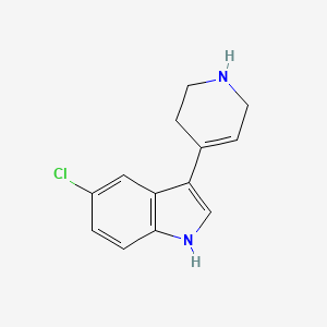 molecular formula C13H13ClN2 B8765625 3-[1,2,3,6-tetrahydro-4-pyridinyl]-5-chloro-1H-indole 