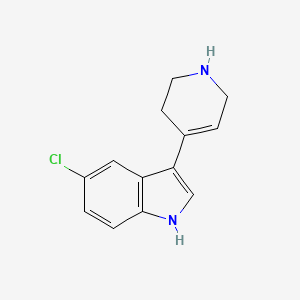 molecular formula C13H13ClN2 B8765625 5-chloro-3-(1,2,3,6-tetrahydropyridin-4-yl)-1H-indole 